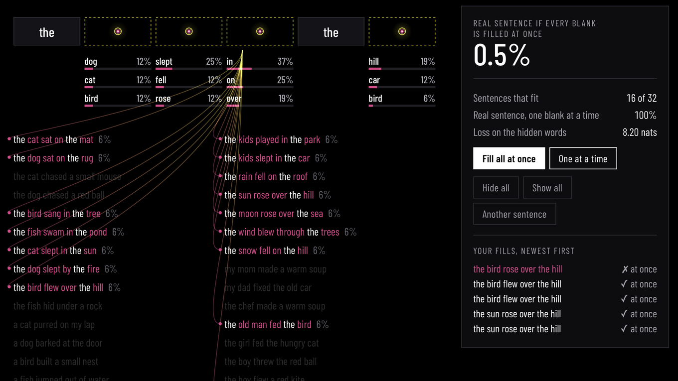 Text Diffusion Explainer project preview